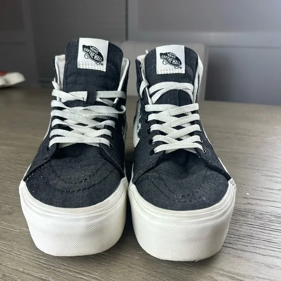 Sk8-Hi Denim Mix Stackform Sneakers - Picture 3 of 8